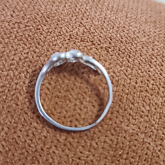 Delicate Sterling Silver Leaf Band Ring 925 - Picture 12 of 12